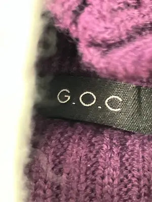 G.O.C/ジーオーシー/ニット/セーター/トップス/パープル/L