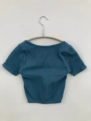 ZARA/ザラ/Tシャツ/カットソー/トップス/ブルー/XS-S