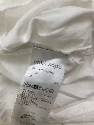 ehka sopo/エヘカソポ/シャツ/ブラウス/トップス/ホワイト/F