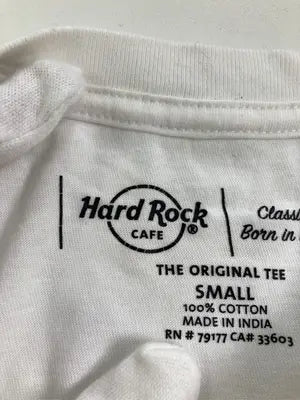 Hard Rock CAFE/ハードロックカフェ/Tシャツ/カットソー/トップス/ホワイト/SMALL