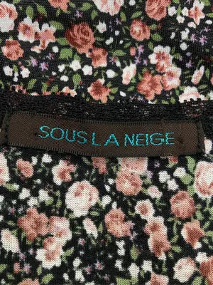 SOUS LA NEIGE/Tシャツ/カットソー/トップス/ブラック