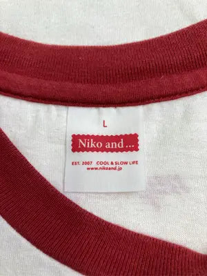 niko and .../ニコアンド/Tシャツ/カットソー/トップス/レッド/L