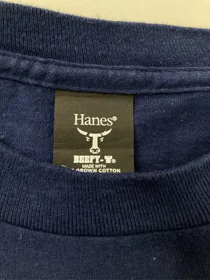 Hanes/ヘインズ/Tシャツ/カットソー/トップス/ネイビー/L