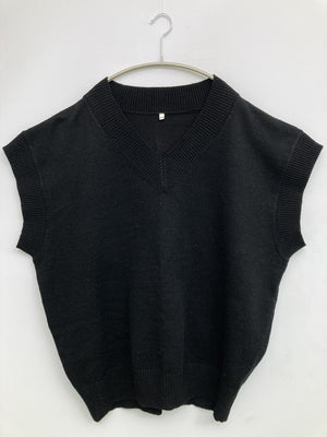 ノースリーブ/トップス/ブラック/M