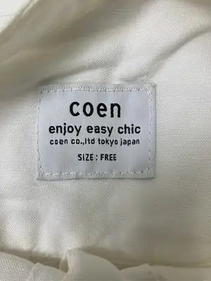 coen/コーエン/シャツ/ブラウス/トップス/ホワイト/FREE
