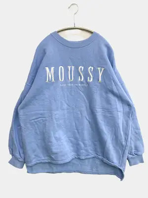 MOUSSY/マウジー/スウェット/トップス/スカイブルー/F