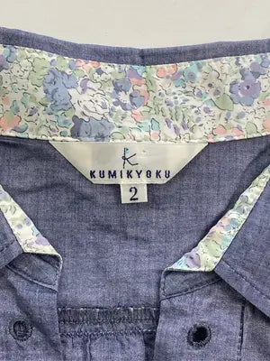 KUMIKYOKU/クミキョク/シャツ/ブラウス/トップス/ネイビー/2