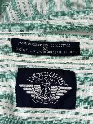 DOCKERS/ドッカーズ/シャツ/ブラウス/トップス/グリーン/M