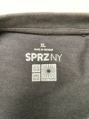 SPRZNY/Tシャツ/カットソー/トップス/ブラック/XL