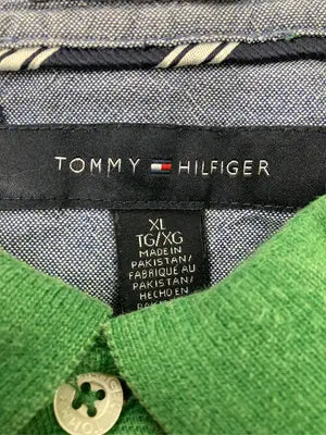 TOMMY HILFIGER/トミーヒルフィガー/ポロシャツ/トップス/グリーン/XL