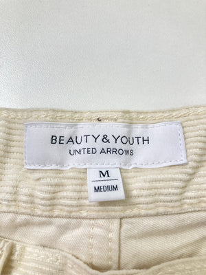 BEAUTY&YOUTH/ビューティーアンドユース/スラックス/パンツ/アイボリー/M