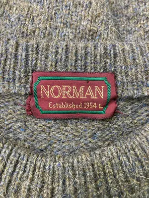 NORMAN/ニット/セーター/トップス/カーキ/L