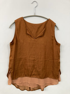 MARIENE JOBERT/ノースリーブ/トップス/ブラウン/M