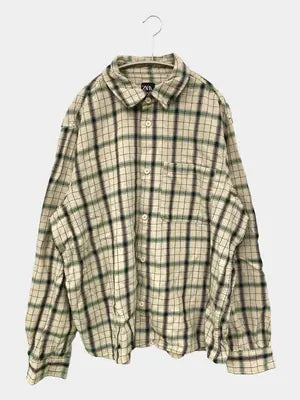 ZARA/ザラ/シャツ/ブラウス/トップス/ベージュ/USA XL
