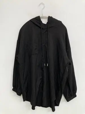 Liu Biao/シャツ/ブラウス/トップス/ブラック/XL