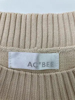 AC*BEE/ベスト/トップス/ベージュ/L   バスト86～94  身長154～162