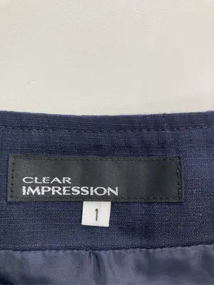 CLEARIMPRESSION/クリアインプレッション/ミモレ/半端丈スカート/スカート/ネイビー/1