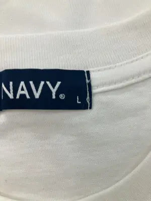 NAVY/ネイビー/Tシャツ/カットソー/トップス/ホワイト/L