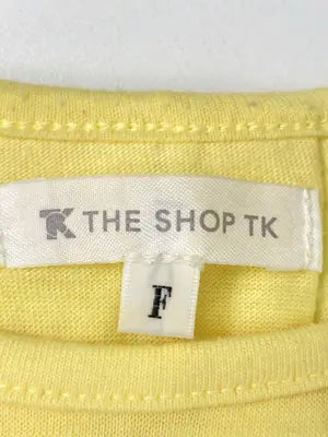 THE SHOP TK/ザショップティーケー/Tシャツ/カットソー/トップス/イエロー/F