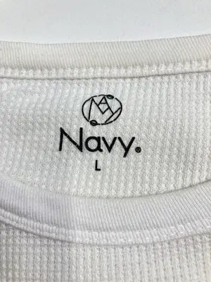 NAVY/ネイビー/Tシャツ/カットソー/トップス/ホワイト/L