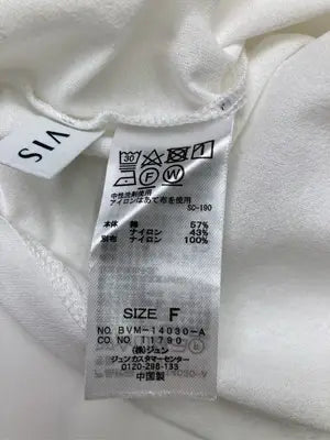 ViS/ビス/Tシャツ/カットソー/トップス/ホワイト/F
