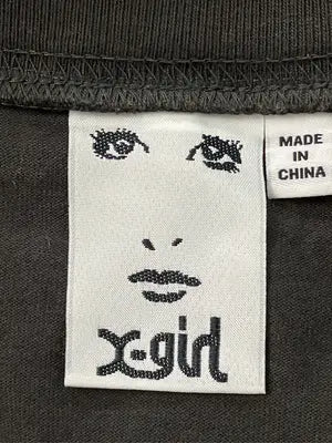 X-GIRL/エックスガール/Tシャツ/カットソー/トップス/ブラック/L
