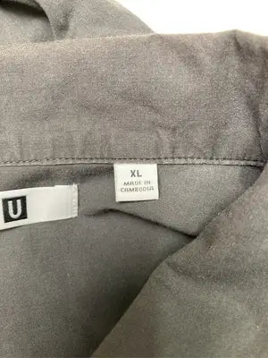UNIQLO U/ユニクロユー/シャツ/ブラウス/トップス/ブラック/XL