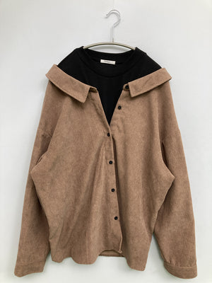 Luti que/ルティーク/ニット/セーター/トップス/ブラウン/4L