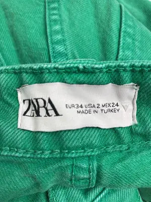 ZARA/ザラ/デニムパンツ/パンツ/グリーン/EUR34 USA2 MEX24