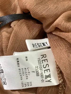 RESEXXY/リゼクシー/ワンピース/ワンピース/ドレス/ブラウン/F