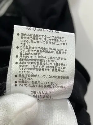 ANAP/アナップ/Tシャツ/カットソー/トップス/ブラック/F