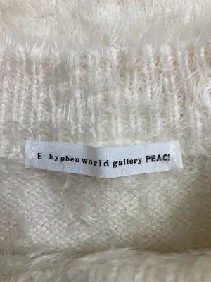 E hyphen world gallery peace/イーハイフンワールドギャラリーピース/ニット/セーター/トップス/アイボリー/F