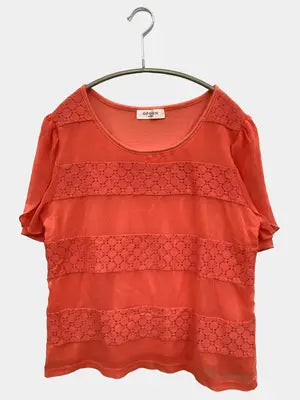 ofuon/オフオン/Tシャツ/カットソー/トップス/オレンジ/40