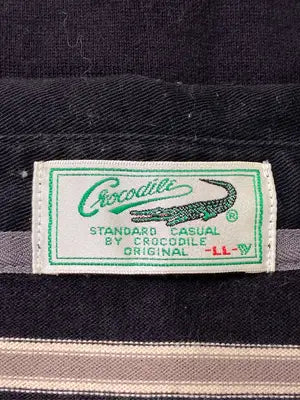 Crocodile/クロコダイル/ポロシャツ/トップス/ブラック/LL