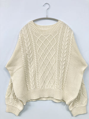 Honeys/ハニーズ/ニット/セーター/トップス/ホワイト/L