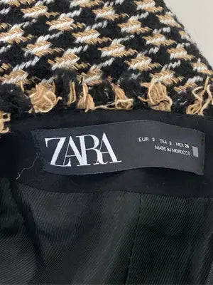 ZARA/ザラ/ノーカラージャケット/ジャケット/アウター/ブラック/USA S