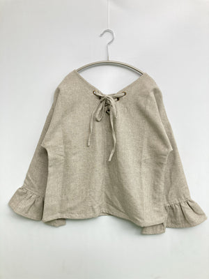 シャツ/ブラウス/トップス/グレー/F