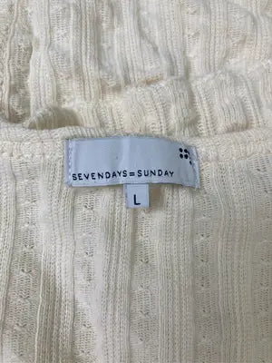 SEVENDAYS=SUNDAY/セブンデイズサンデイ/カーディガン/ボレロ/トップス/アイボリー/L