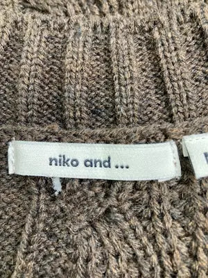 niko and .../ニコアンド/ニット/セーター/トップス/ブラウン/M