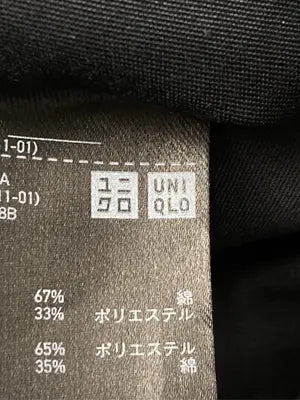 UNIQLO/ユニクロ/ステンカラーコート/ジャケット/アウター/ブラック/S