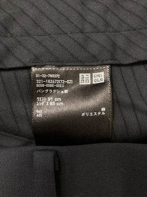 UNIQLO/ユニクロ/スラックス/パンツ/ブラック/ウエスト91cm　レングス85cm