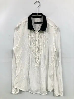 ZARA BASIC/ザラベーシック/シャツ/ブラウス/トップス/ホワイト/USA M