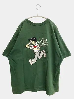 KAOYORINAKAMI/カオヨリナカミ/Tシャツ/カットソー/トップス/グリーン/L