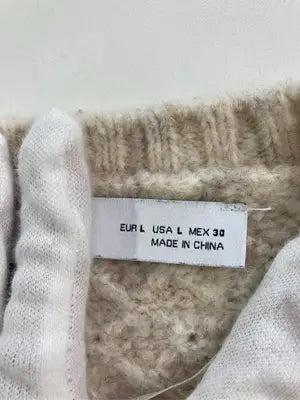 ZARA/ザラ/ニット/セーター/トップス/ベージュ/L