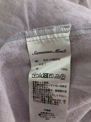 Samansa Mos2/サマンサモスモス/シャツワンピース/ワンピース/ドレス/グレー/F