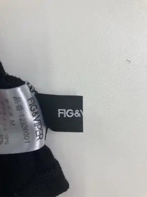 FIG&VIPER/フィグアンドヴァイパー/Tシャツ/カットソー/トップス/ブラック/M