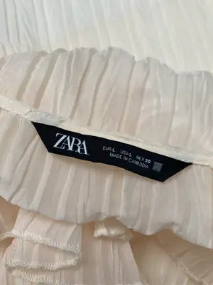 ZARA/ザラ/シャツ/ブラウス/トップス/アイボリー/EUR L
