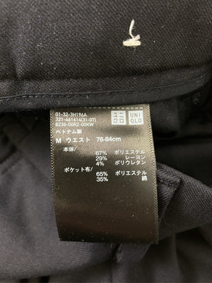 UNIQLO/ユニクロ/スラックス/パンツ/ブラック/M ウエスト76-84cm