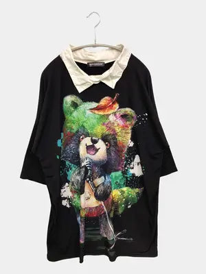 ankoROCK/Tシャツ/カットソー/トップス/ブラック/FREE