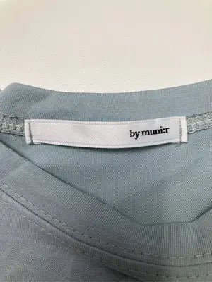 by muni:r/バイムニール/Tシャツ/カットソー/トップス/スカイブルー/F